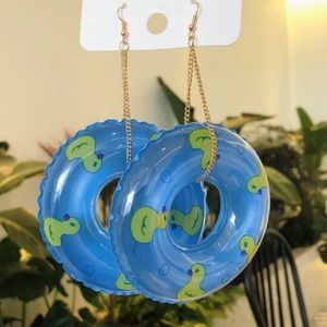 Blue Float Earrings